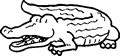 Disegni animali: disegno coccodrillo